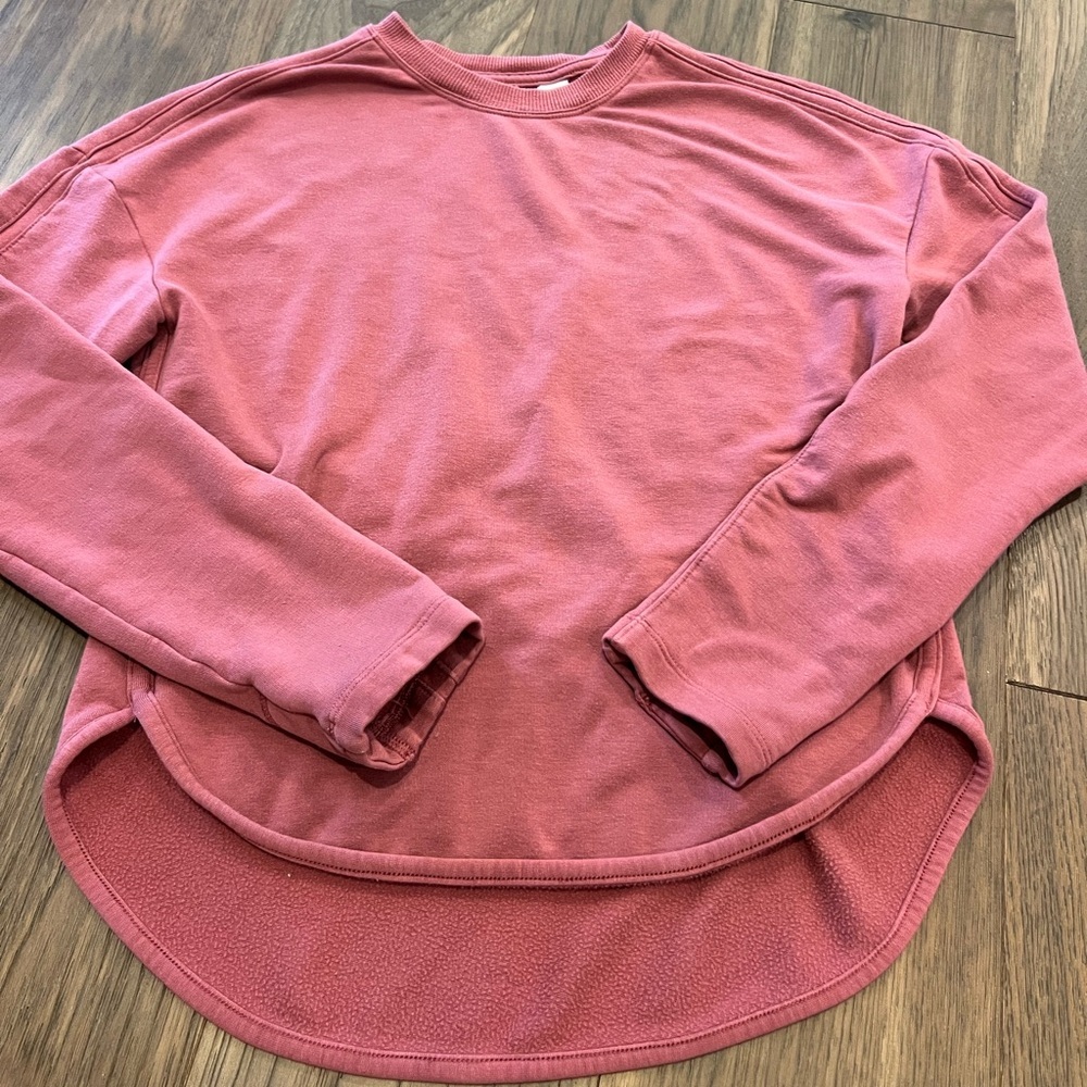 Athleta Girl Rose Mauve Sweatshirt Girls L 12
